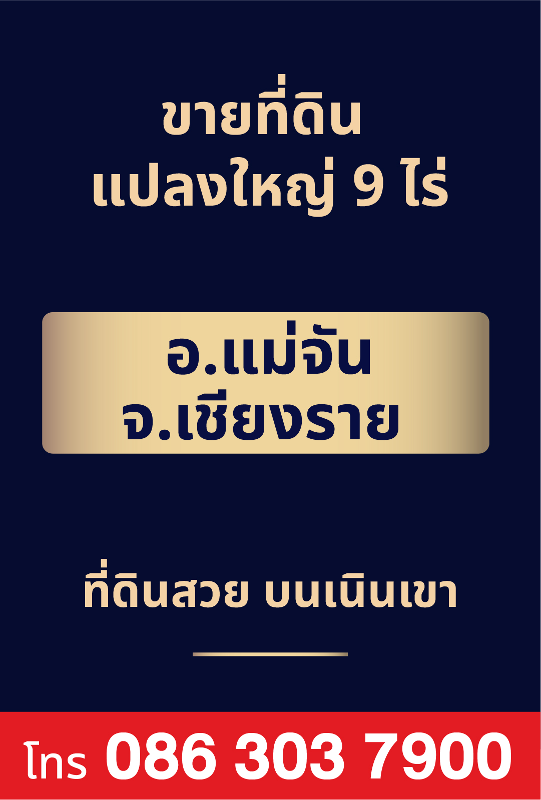 ที่ดิน 9 ไร่ อ.แม่จัน จ.เชียงราย 